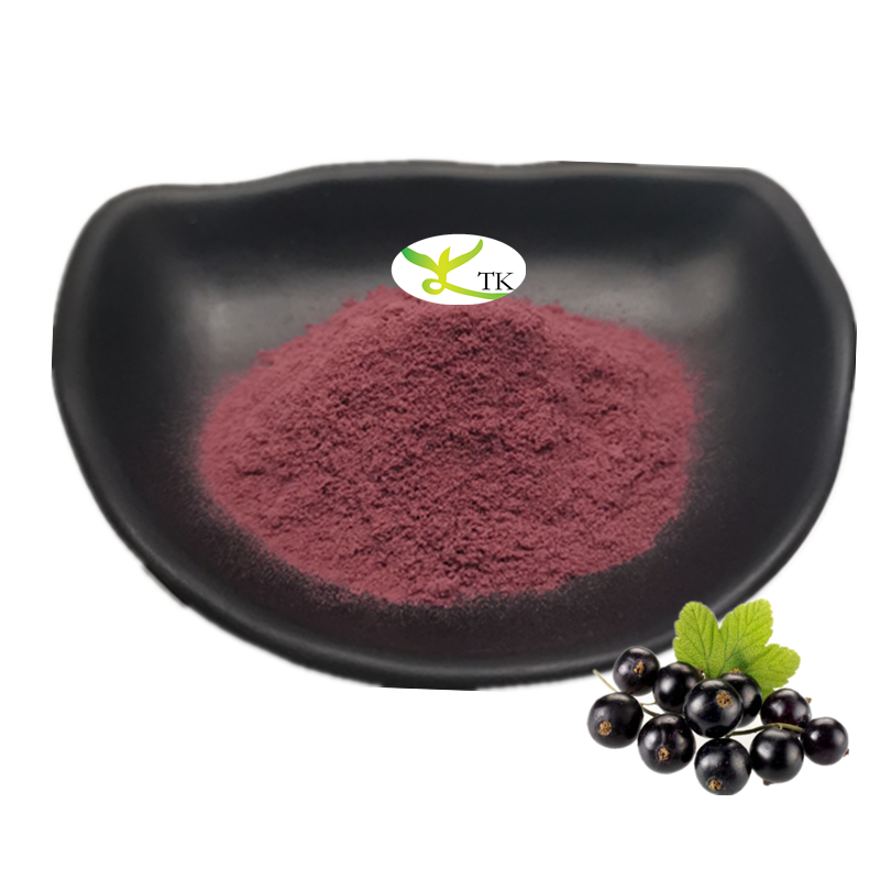 100% Natural Blackcurrant Powder Spray Dried Blackcurrant Juice Powder